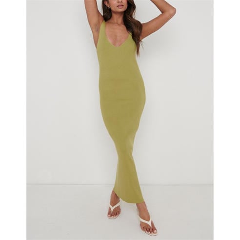 Pretty Lavish - Lara Ribbed Midaxi Dress