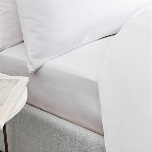 Frasers Home - 400 Thread Count Cotton Sateen Fitted Sheet
