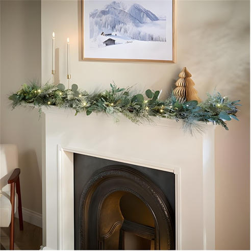 The Spirit Of Christmas - 9 Feet PLAIN GARLAND 54 Green One Size