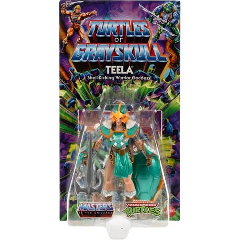 Master of the Universe - Masters of the Universe Origins Turtles of Grayskull Teela Action Figure Toy in Turtle Inspired Armo