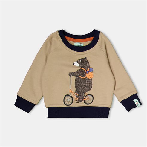 Lilly and Sid - Kids' Bear Bike Crew Sweatshirt