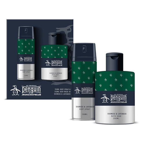 Original Penguin - Penguin by Munsingwear 150ml Body Spray & 250ml Bath Soak in Oakmoss & Lavender
