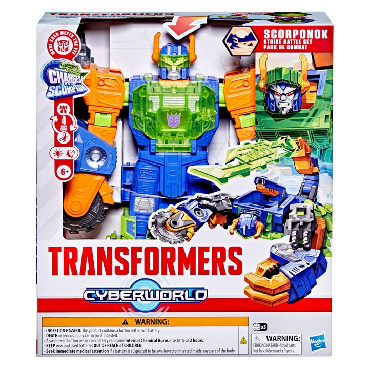 Transformers CYBERWORLD Scorponok Strike Battle Set - Multi