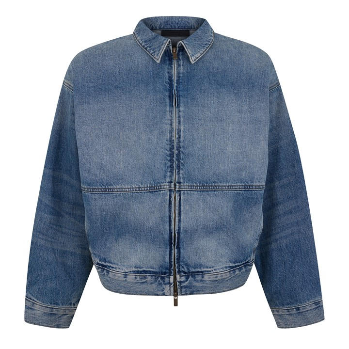 Essentials Enim Zipped Jacket In Blue