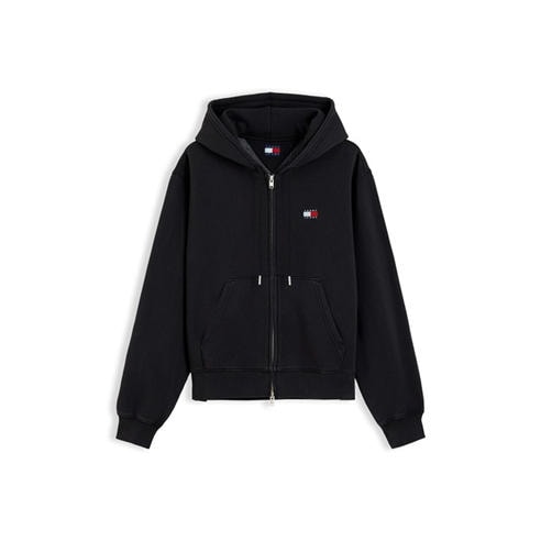 Tommy Jeans - Women's Badge Cotton Full-Zip Fleece Top