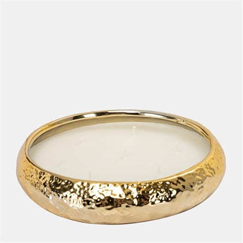 Biba - 7 Wick Gold Bowl Scented Candle